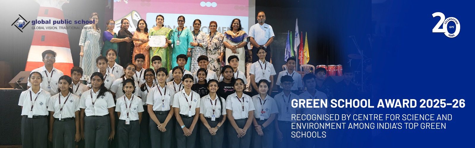 Green School Award 2025–26 received by Global Public School