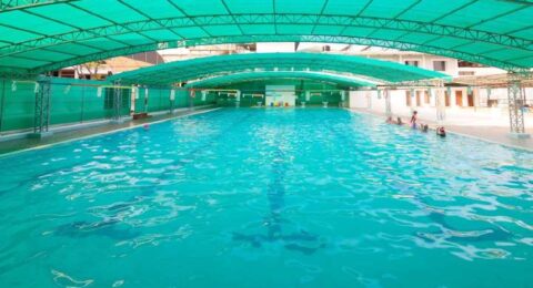 Inauguration of the newly renovated swimming pool at Global Public School