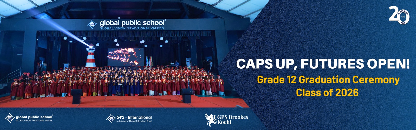 Grade 12 graduation ceremony 2026 at Global Public School