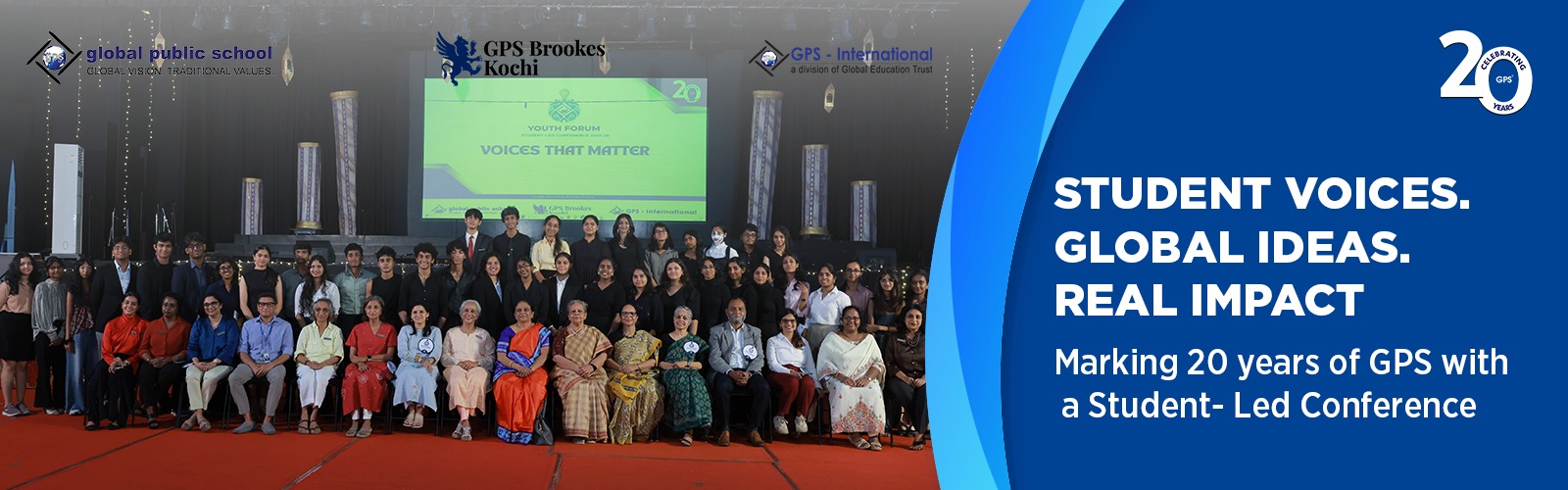 Student-led conference at Global Public School showcasing student voices and global ideas